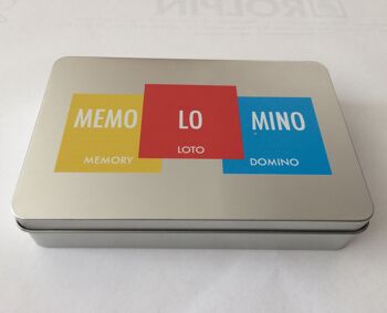 MEMOLOMINO A3 - 48 magnets, 8 fiches Loto, 
4 plaques ferreuses 1