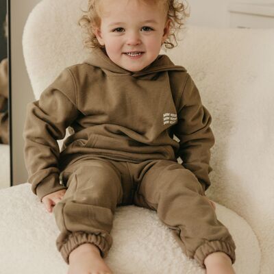 Mini Premium Hoodied Tracksuit - Dark Olive