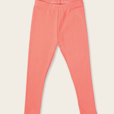 Everyday Cotton Leggings - Coral