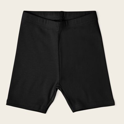 Cotton Biker Shorts - Black