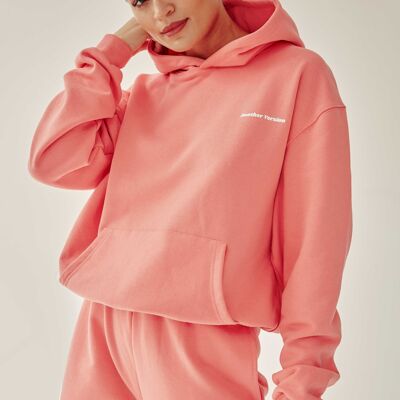 Oversized Classic Hoodie - Coral