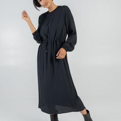 Midi dress with underdress made of modal mix