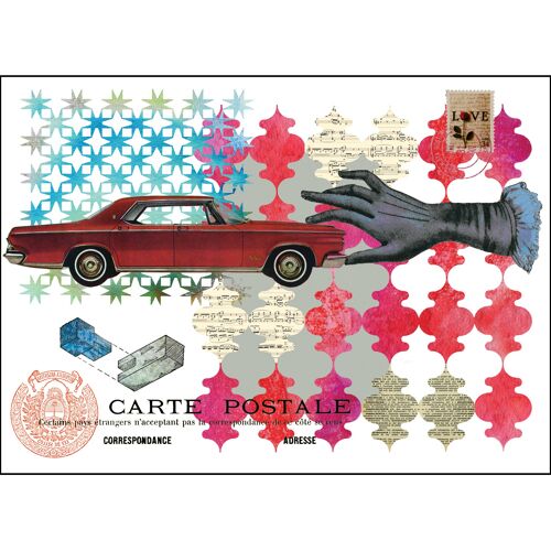 Giclee print – My red car