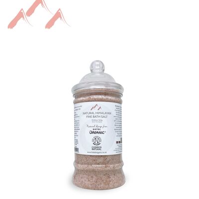 Certified Natural Himalayan FINE Bath Salt JAR 550g
