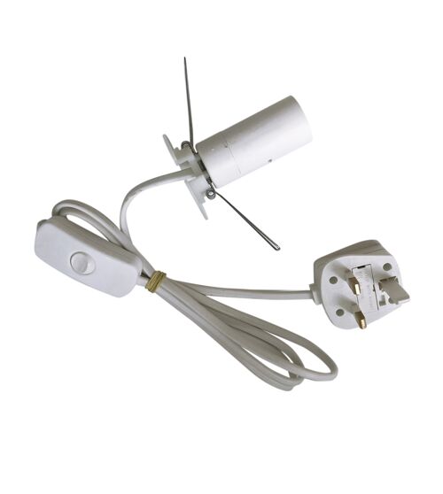 Lamp Cable White - Black - White