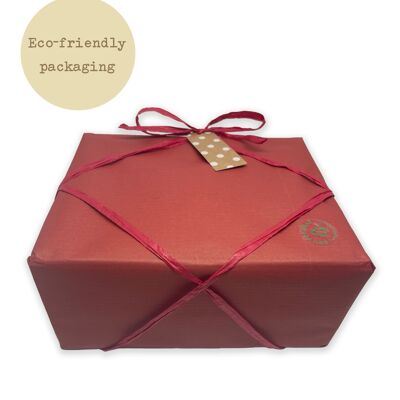 Relaxing Bath and Body Eco-friendly Gift Box - Red Eco Wrap