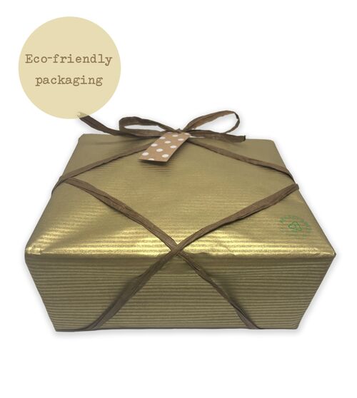 Relaxing Bath and Body Eco-friendly Gift Box - Gold Eco Wrap