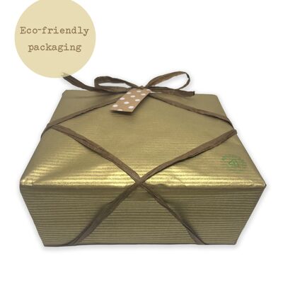 Relaxing Bath and Body Eco-friendly Gift Box - Gold Eco Wrap