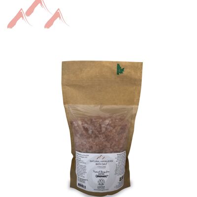 Certified Natural Himalayan Crystal Bath Salt Biodegradable Bag - 500g