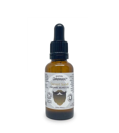 Certified Organic Handmade Beard Oils 30ml Pipette - Desert Sand