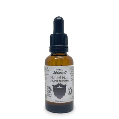 Certified Organic Handmade Beard Oils 30ml Pipette - Natural Man