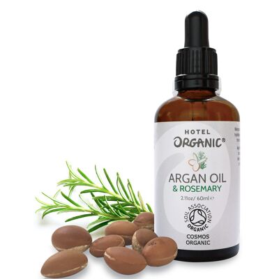 Handmade Moroccan Virgin Certified Organic Argan Oil & Rosemary - 30ml