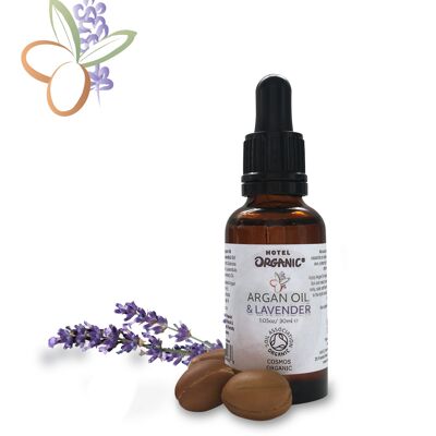 Handmade Moroccan Virgin Certified Organic Argan Oil & Lavender - 30ml