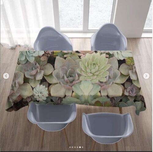 Tablecloth in Succulent in Soil