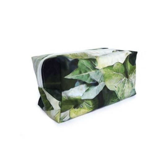 Waterproof Cosmetic Travel Pouch in Forest Leaf