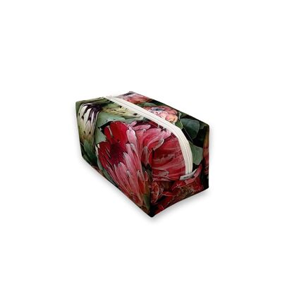 Waterproof Cosmetic Travel Pouch in Protea Bunch