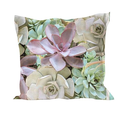 Cushion cover in Succulent in Pastel