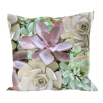 Housse de coussin en Succulent en Pastel