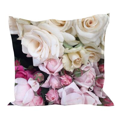 Cushion cover in Rose in Cream
