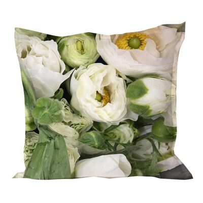 Cushion cover in Ranunculus Green