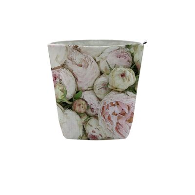 Fabric Pot in Peony Pink