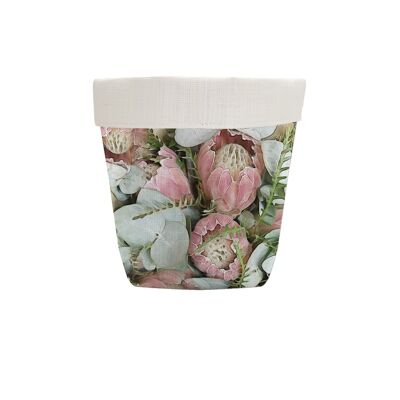 Vaso in tessuto in rosa tenue Protea