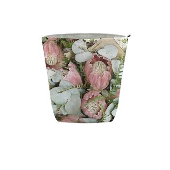 Pot en Tissu Protea Rose Doux 2