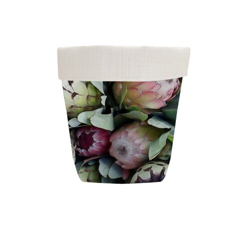Fabric Pot in Protea Busy
