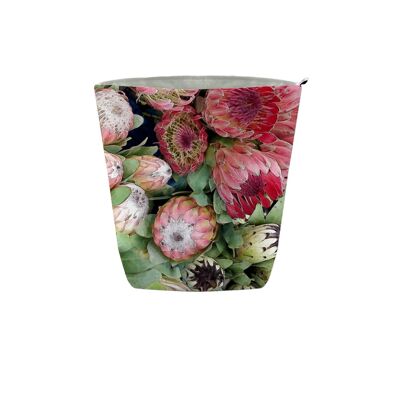 Fabric Pot in Protea Bunch