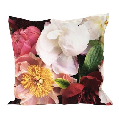 Cushion cover in Peony Red