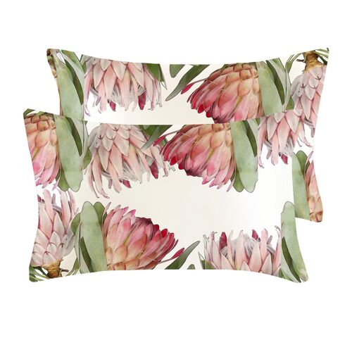 Satin Pillowcases in Protea Duo