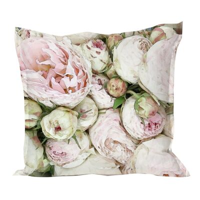 Housse de coussin Rose Pivoine