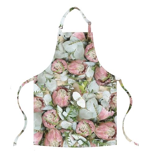 Apron in Protea Soft Pink
