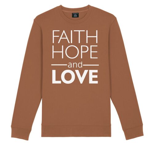 Faith Hope and Love Sweater - Bruin