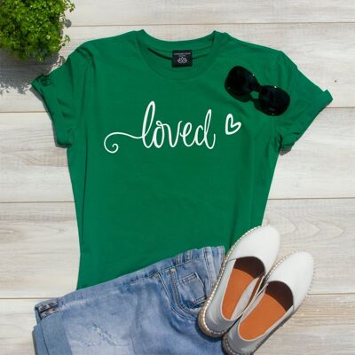Camiseta Loved - Groen
