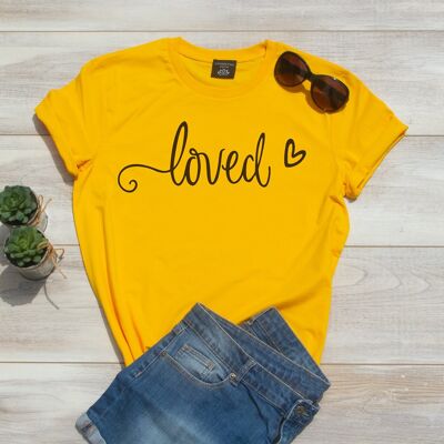 Camiseta Loved - Geel
