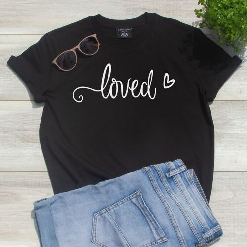 Loved T-Shirt - Zwart