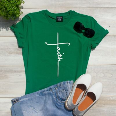 Glaube T-Shirt - Grün