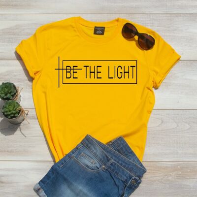 Maglietta Be The Light - Geel