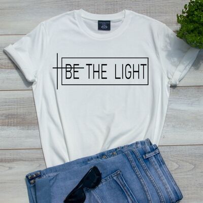 Maglietta Be The Light - Wit