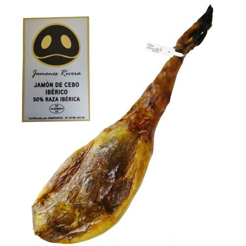 Iberian Cebo Ham 50% Iberian Breed Selection Rivera 7.5-8 kgs