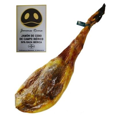 Jambon Ibérique de Cebo Campo 50% Sélection Race Ibérique Rivera 7,5-8 kg