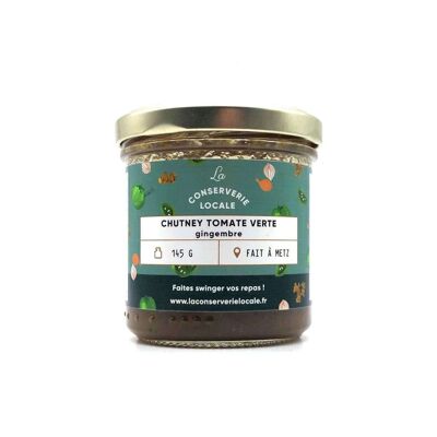 Chutney Tomate Verte Gingembre BIO 145g