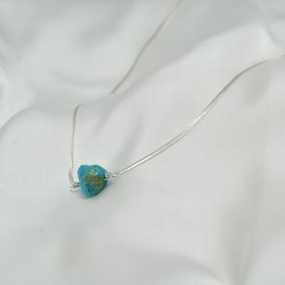 Turquoise and 925 silver necklace