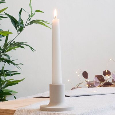 Round Candle Holder  - Tiptoe Grey