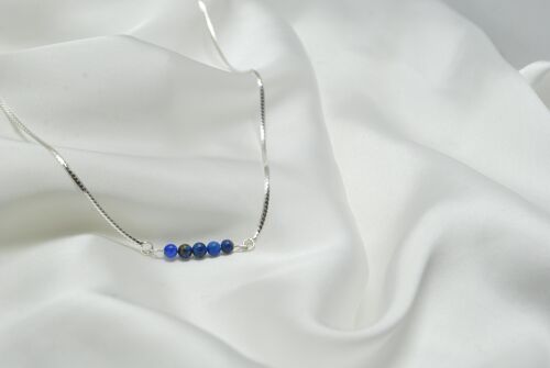 Collier en Lapis lazuli  et argent 925