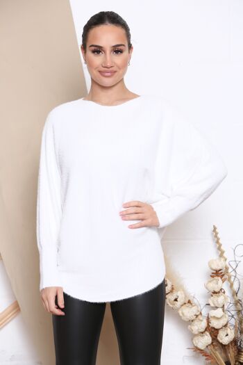 pull blanc moelleux 1