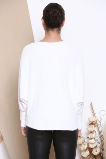 pull blanc moelleux 3