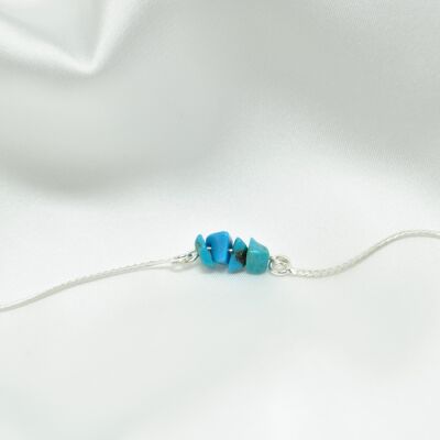 Anklet in Turquoise and 925 silver