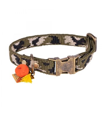 Groc Groc Lucky Vert Camouflage Collier pour Chien-S 1